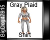 [BD] Gray Plaid Top