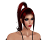 red high ponytail