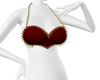 Heart on Lock Top -D Red