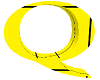 letter Q yellow