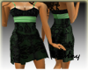 3m Green/Black Dress