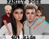 Family pose 40% kids