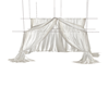 white curtain tent