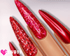 Red Nails Rings