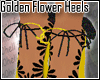 f0h Golden Flower Heels