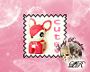 LR~Pinky Cute Deer Stamp