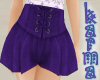 Purple Denim Laced Skirt