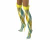 YellowBluePlaidHighBoots