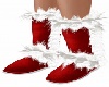 Xmas Fur Boots-Red