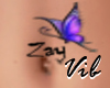 Zay Butterfly Tattoo