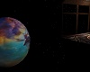 rotating planet n stars