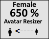 Avatar scaler 650% Femal