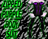 Zipped Purple Body Suit