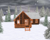 Snowy Day  Log Cabin