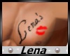 Lenas Lips Tattoo