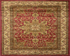 Gold Red Holiday Rug