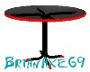 Black n Red Glass Table
