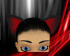 ~N~ Red Black wolf ears