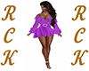RCK§Frill dress purple