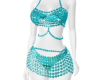Melinda Aqua Dress