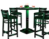 ~LL~GREEN & BLACK TABLE
