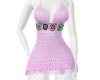 Pink crochet dress