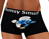Clumsy Smurf Black Brief