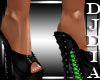 Blk&Green Corset Heels