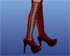 ~S~ Red PVC Boots