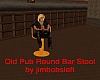 Old Pub Round Bar Stool