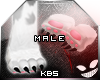 KBs Feline Feet Pink M