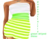 green striped dress