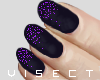 ▼ Glitter Nails Purple