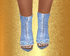 Blue Zip Jean`s Boots