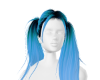 Blue Pig Tails