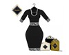 FAITH DRESS BLKCRM