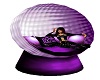 purple 80s egg chair