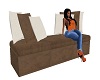 Brown/Ivory Lounger