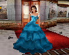 Aqua southern ballgown