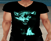 Black t-shirt-wolf