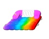 Rainbow pool float