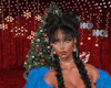K X-Mas Blue Fur Jacket