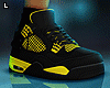 Sneakers - black/yellows