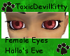 TDK! eyes F Hallo's eve