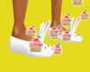 Bunny Cupcake Slippers