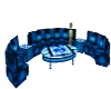 icey blue sectional sofa
