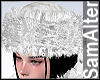 WHITE WINTER SNOW  HAT