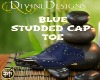 DD*BLUE STUDDED CAP TOE