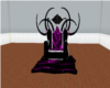 black and purple throne