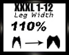 Leg Width 110%